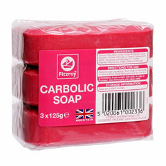 3x Fitzroy Carbolic Soap 3x125g