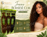 Jazzy Burmese Hair Baha Brazilian Human Hair Master Mix - Burmese Curl 18" - Beauty Flex UK