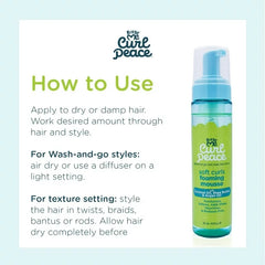 Curl Peace Soft Curls Foaming Mousse 251ml/8.5oz