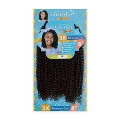 Cherish junior kids 3x bohemian curl 8"