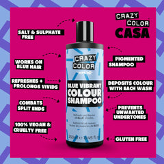Crazy Color - Vibrant Colour Shampoo Blue 250ml
