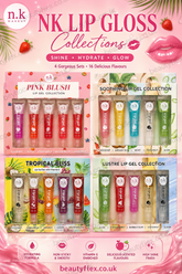 Nicka K Tropical Bliss Lip Gel Collection set of 5 Pcs - Beauty Flex UK