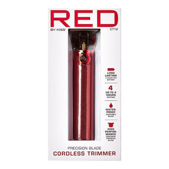 Red by Kiss: Precision Blade Cordless Trimmer - Red