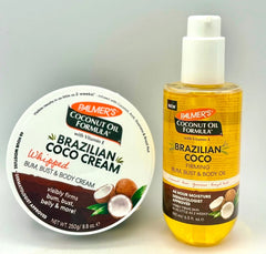 Palmers Brazilian Firming Body Oil 192ml and Coco Cream 250ml