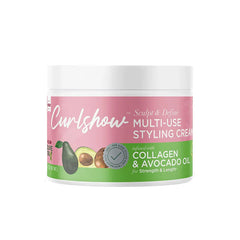 Olive oil curlshow multi-use styling cream infused with collagen & avocado oil 12oz
