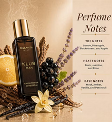 Bellavita Luxury Men's Gift Set with CEO Man, Klub, Oud & G.O.A.T. Gift Set (4×20 ml)