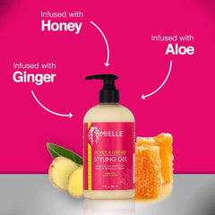 Mielle honey & ginger styling gel 384ml/12oz