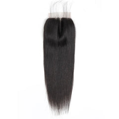 DM Brazilian Hair 4x4 Lace Closure Straight Natural Colour
