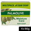 Palmolive Naturals Moisture with Olive Bar Soap x4