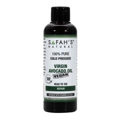 Safah's Natural Cold Pressed 100% Pure Virgin Avocado Oil 100ml