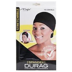 Magic Collection Stretchable Spandex Durag # 2260BLA