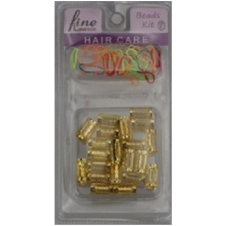 Fine Lines Dreadlock Cuffs Golden Large 6506-3 | BeautyFlex UK