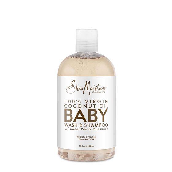 SHEA MOISTURE 100 VIRGIN COCONUT OIL BABY WASH and SHAMPOO 384ml | BeautyFlex UK