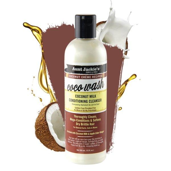 Aunt Jackie's Coconut Creme Recipes Coco Wash Milk Cleanser 12oz | BeautyFlex UK
