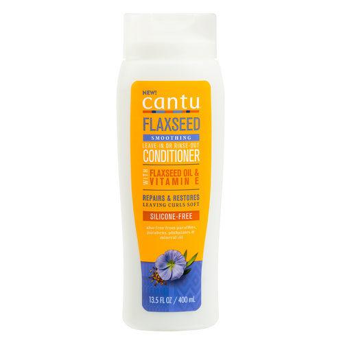 Cantu Flaxseed Smoothing Leave-In or Rinse Out Conditioner 400ml - BeautyFlex UK