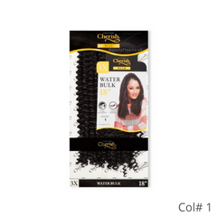 Cherish Water Wave Bulk 3X 18" Crochet Braiding Hair Colour 1