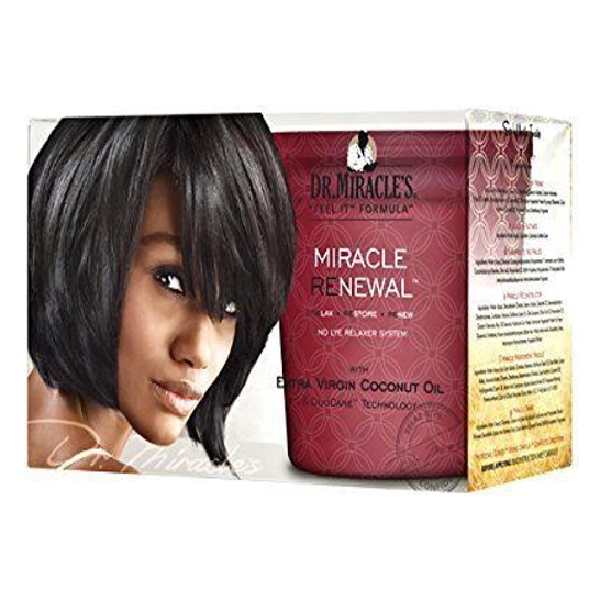 Dr Miracle's Miracle Renew Extra Virgin Coconut Oil No Lye Relaxer System