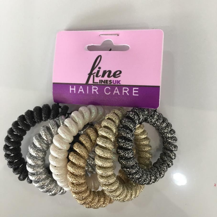 Fine Lines Spiral Bobble Mix 6pack 6010 | BeautyFlex UK
