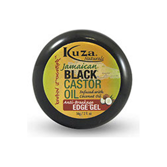 Kuza Jamaika Schwarz Rizinusöl Anti-Haarbruch-Edge Gel – Glänzende, Bruchfeste Kantenpflege