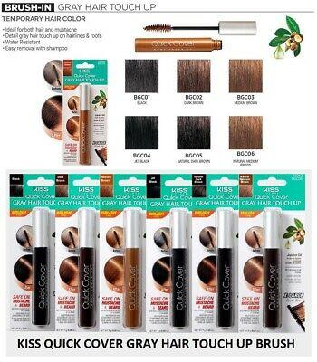 Red by Kiss Quick Cover Gray Hair Touch Up Brush-In Mascara - All Colours | BeautyFlex UK
