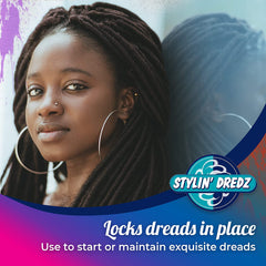 Stylin Dredz Mouldin Gel Wax Dark 1L