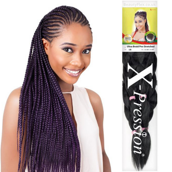 Xpression Lagos Braid Pre Stretched Braiding Hair Extensions