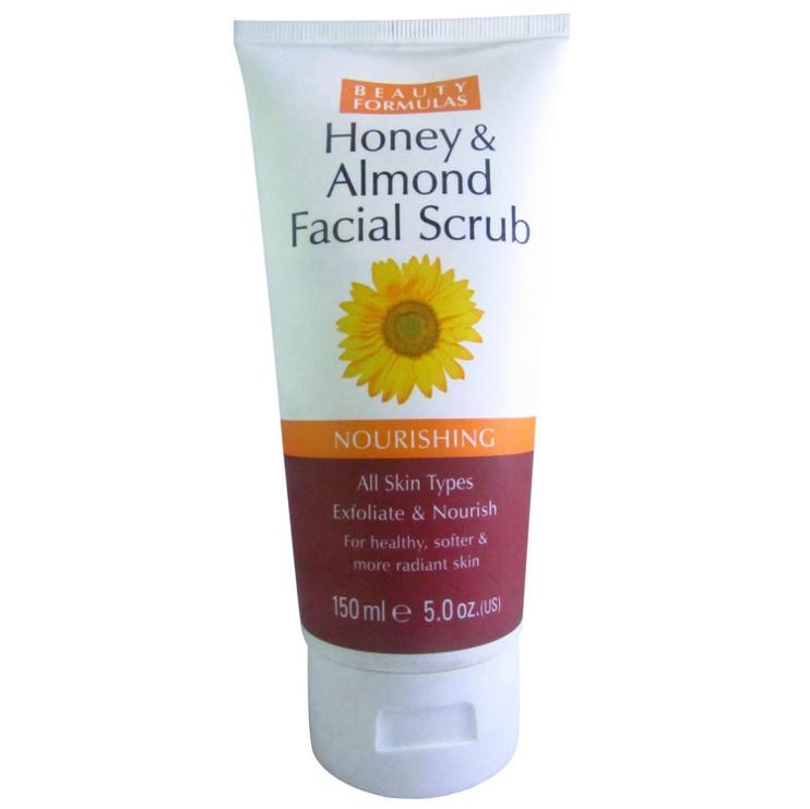 Beauty Formulas Honey and Almond Facial Scrub 150ml | BeautyFlex UK