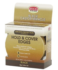 African Pride Black Castor Hold & Cover Edges 64g | BeautyFlex UK