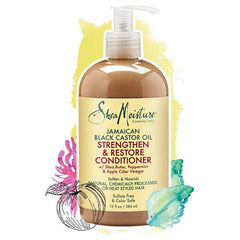 Shea Moisture Jamaican Black Castor Oil Rinse Out Conditioner 384ml | BeautyFlex UK