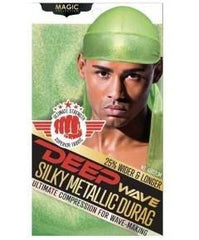 Magic Collection Deep Wave Silky Metallic Durag Reversible