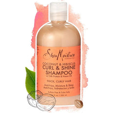 Shea Moisture Coconut and Hibiscus Curl and Shine Shampoo 384ml | BeautyFlex UK