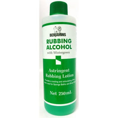 Benjamins Rubbing Alcohol With Wintergreen 250ml | BeautyFlex UK