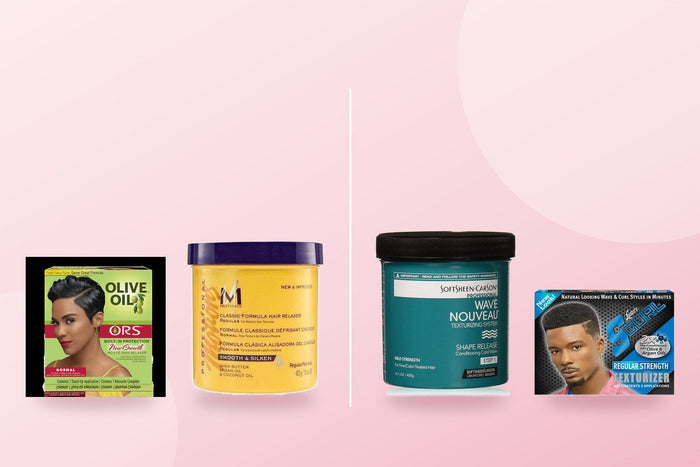 Hair relaxers and texturisers from ORS, Motions, Wave Nouveau and S-Curl
