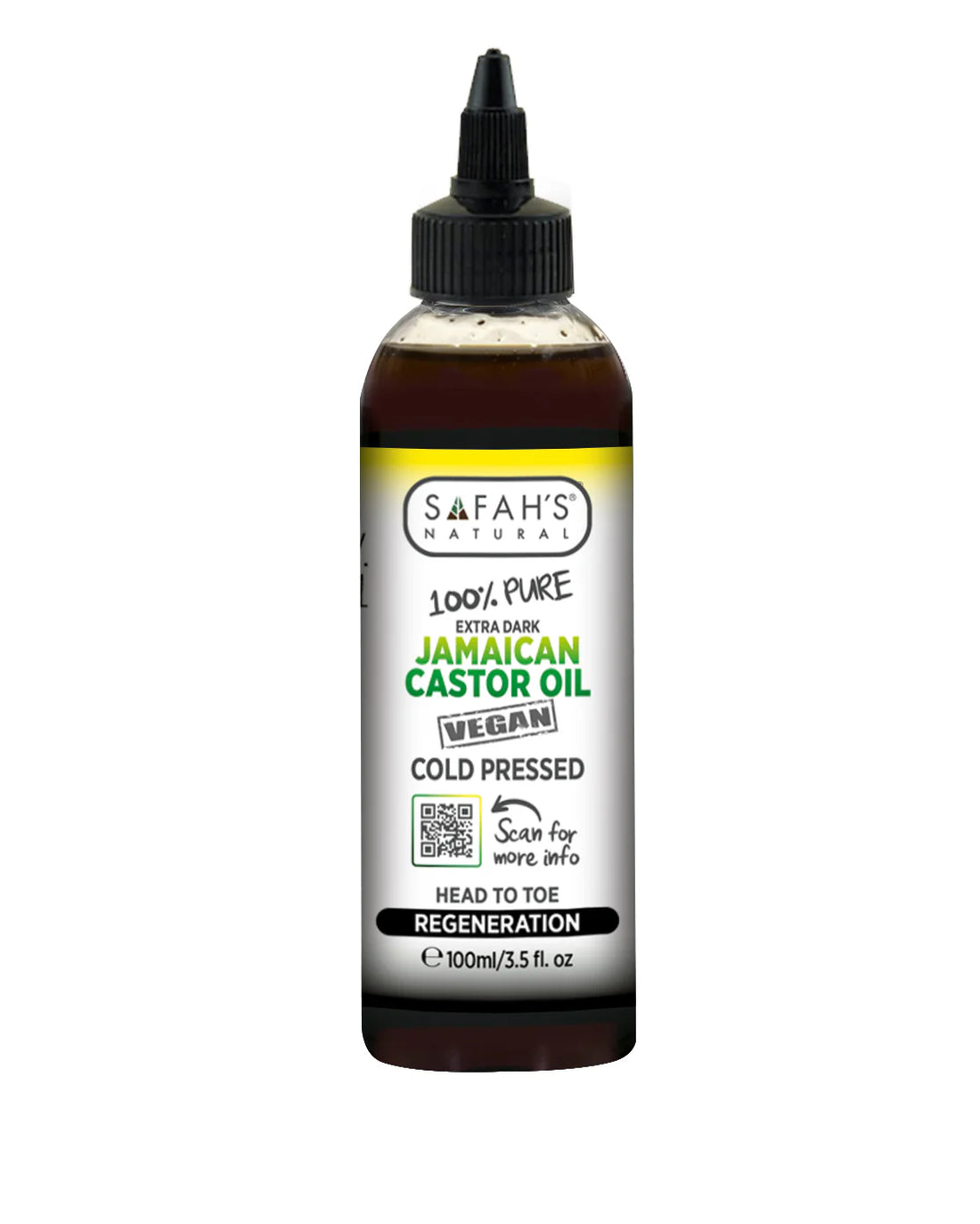 Safah's Natural 100% Pure Extra Dark Jamaican Black Castor Oil 100ml