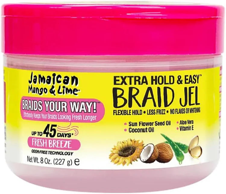 Jamaican Mango & Lime MEGA Hold & Easy Braid Jel 8oz