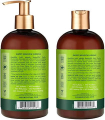 2x SheaMoisture Power Greens Curly Hair Shampoo and Conditioner Dry Hair Moringa Avocado to moisturize 13oz each