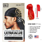 Absolute Hot Ultra Wave Royal Silk Satin Durag - Black