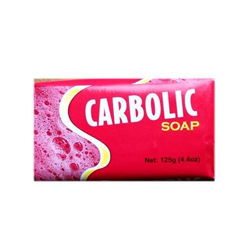Aliza Carbolic Soap 125g bar with textured surface and label, designed for cleansing and skin freshness.