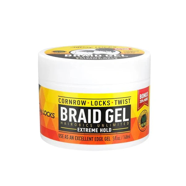 All Day Locks Braid Gel Extreme Hold for Cornrows. Locks. Twist