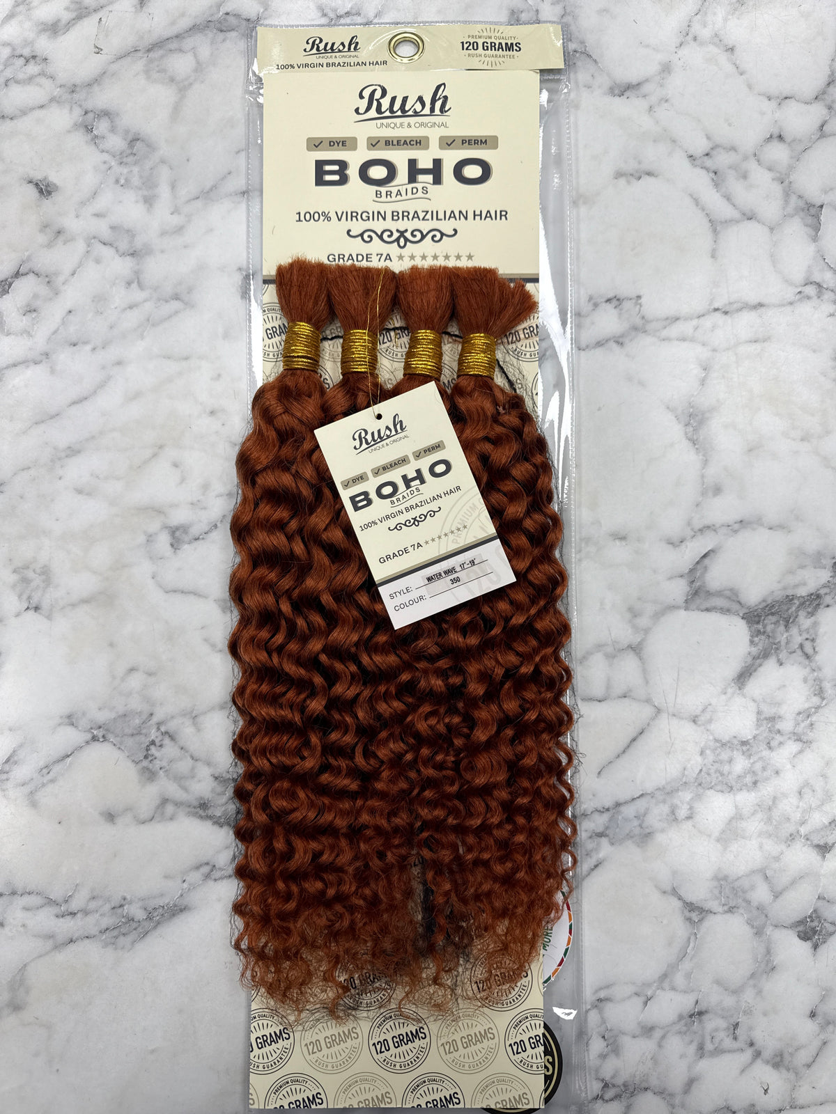 Rush Boho Braids Water Wave Virgin Brazilian Hair 17inch to 19inch