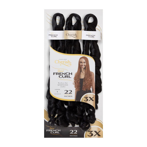 Cherish 3X French Curl Braid 22"/ ALL COLOURS - Beauty Flex UK