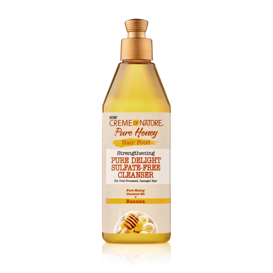 Creme of nature pure honey hair food strengthening sulfate-free cleanser 355ml