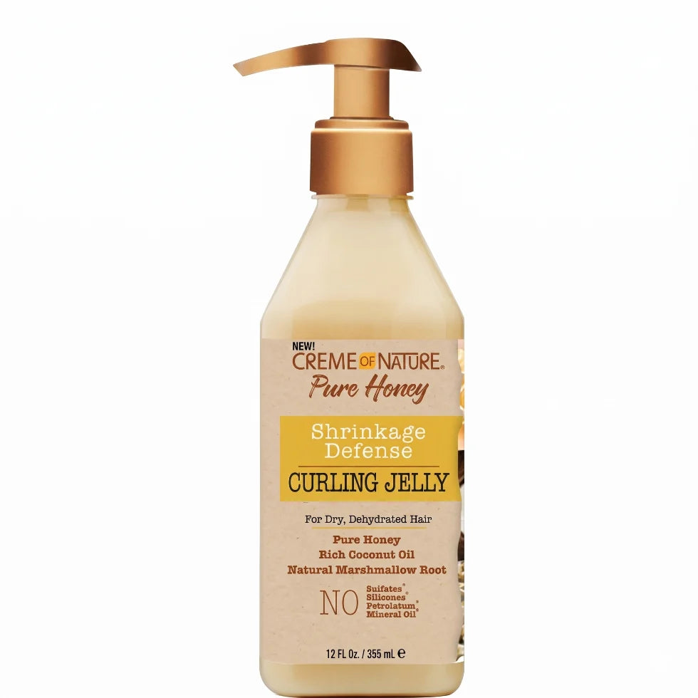 Creme Of Nature Curling Jelly 355ml | Shrinkage Defense Define & Elongate Curls