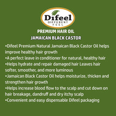Difeel Jamaican Black Castor Premium Hair Oil 2.5oz | Strengthen & Hair Growth 75ml