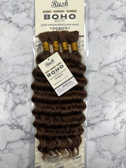 Human Braiding Hair Deep Wave Boho Braid 100% Brazilian Rush  17”- 19” UK 120g