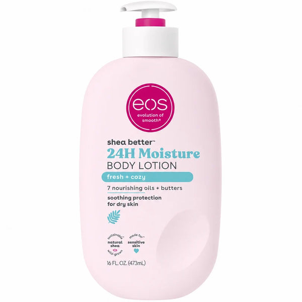 EOS Shea Better 24H Moisture Body Lotion Fresh + Cozy 473ml - Beauty Flex UK