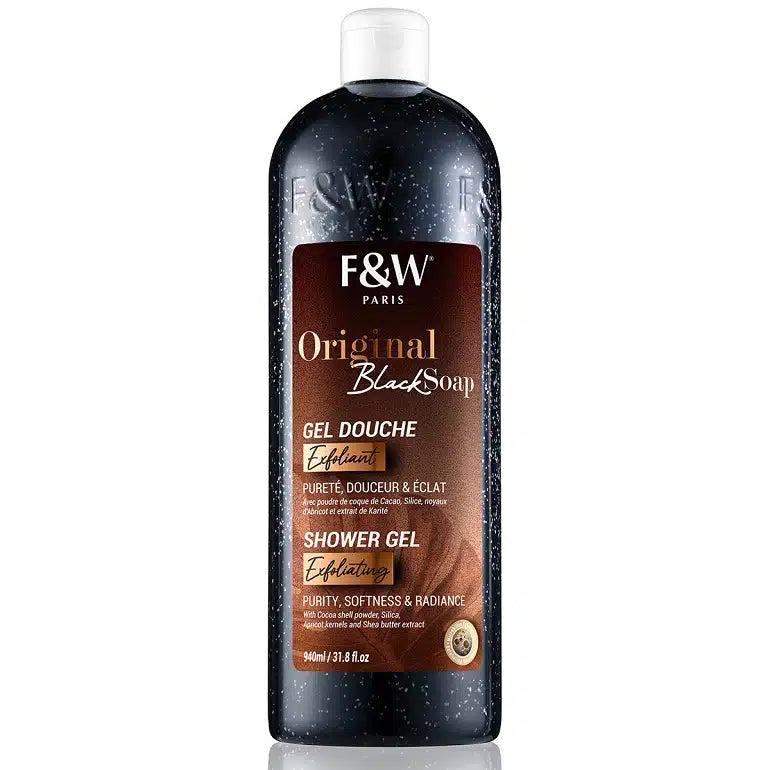 Fair and White ORIGINAL BLACK SOAP Exfoliating Shower Gel | ORIGINAL - Beauty Flex UK