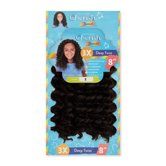 Cherish junior kids bulk deep twist 3x pack 8"