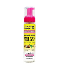 Jamaican Mango & Lime Braiding & Setting Mousse 8 oz With Coconut oil and Vitamin E