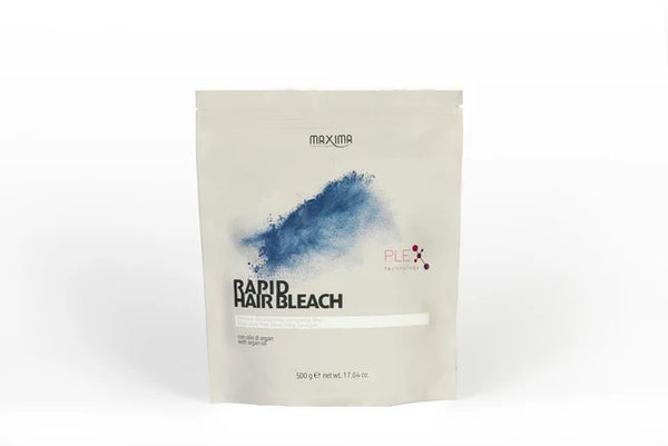 Vitalfarco Maxima Rapid Hair Bleach Plex Blue powder in 500g package, showcasing the blue hair color bleaching product.